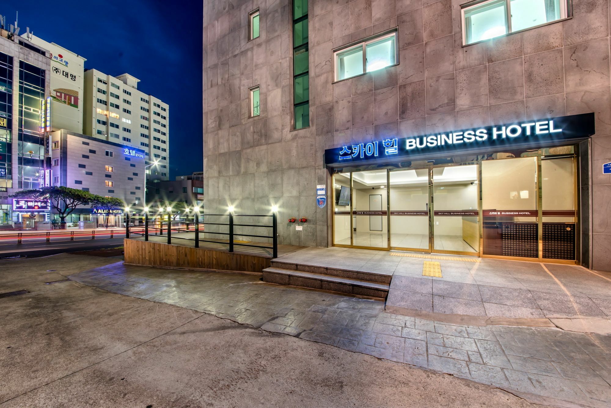 Jeju Sky Hill Business Hotel Exteriör bild